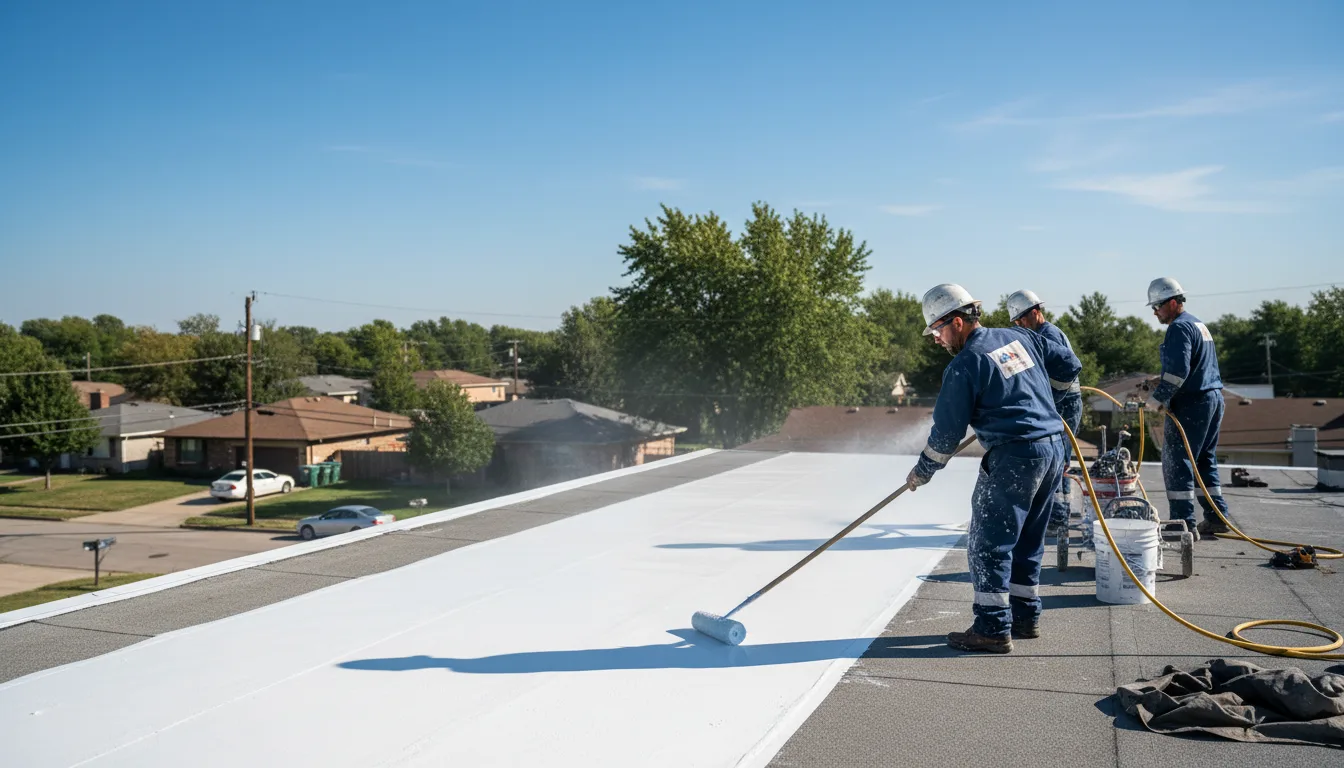 Commercial roof coating in Alamo, GA near me